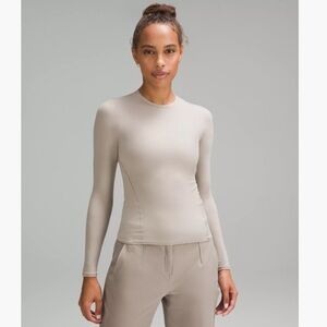 LuluLemon Nulu Crewneck Long Sleeve in Riverstone